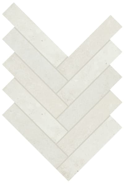 RK10HER26MSXTMT - White 2 x 6 Herringbone Mosaic