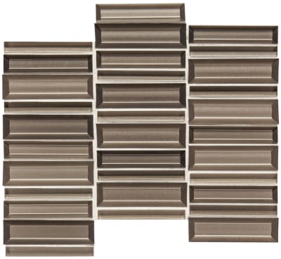 CW4314MS1P - Brook Crest 1 x 4 Glass Mosaic