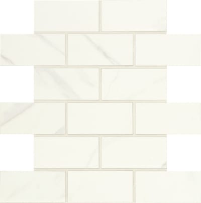 FL0624BJPMS1P2 - Carrara 2 x 4 Brick Joint Mosaic