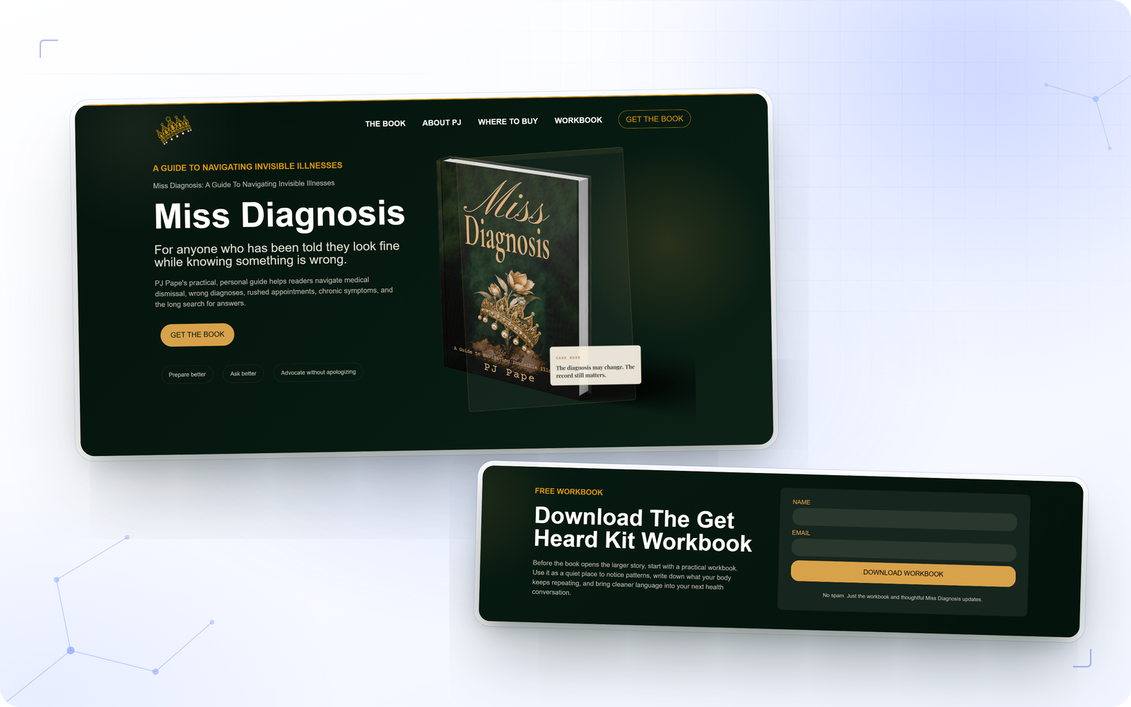 Miss Diagnosis — Book Author Website