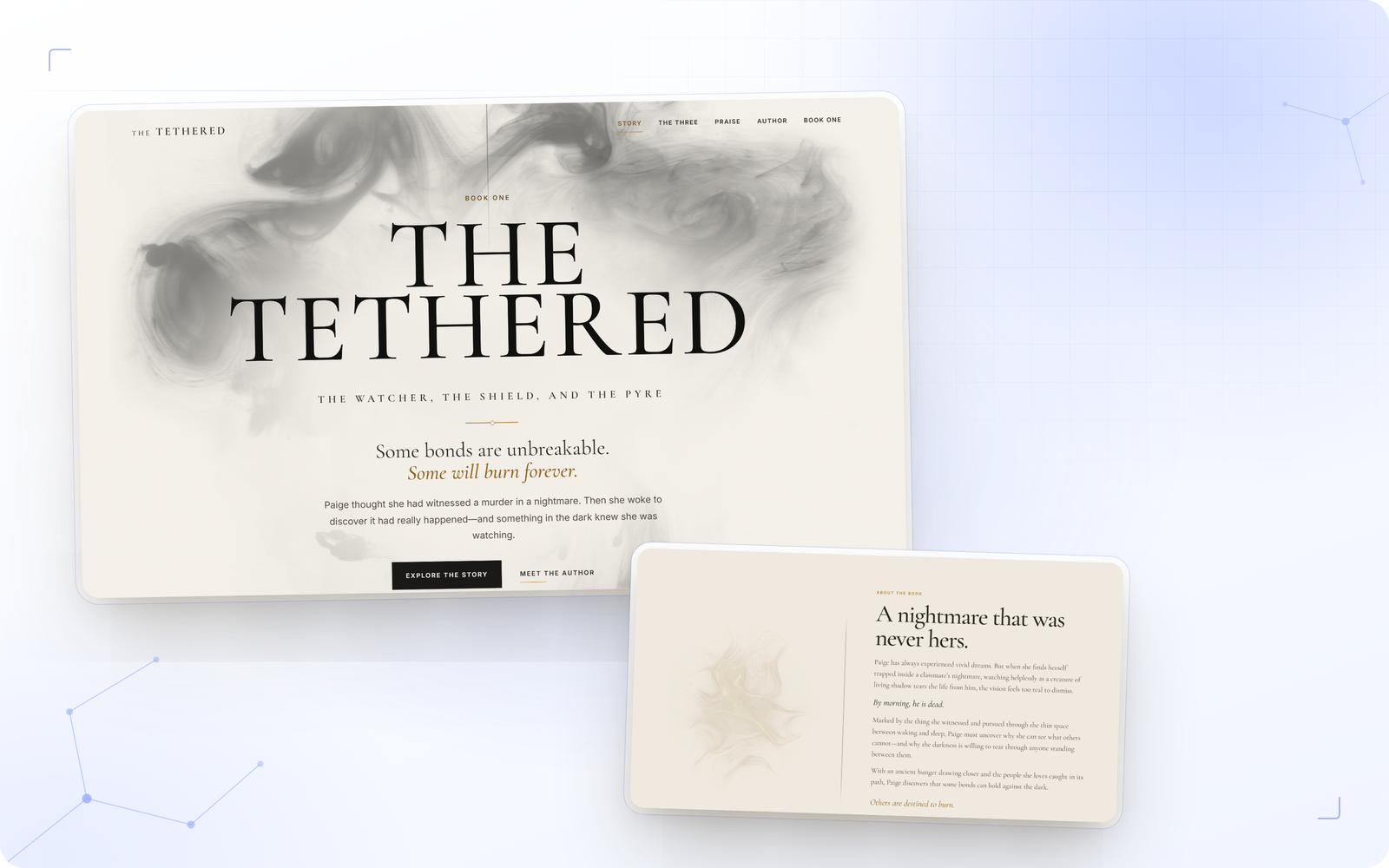 The Tethered — Author Book Website