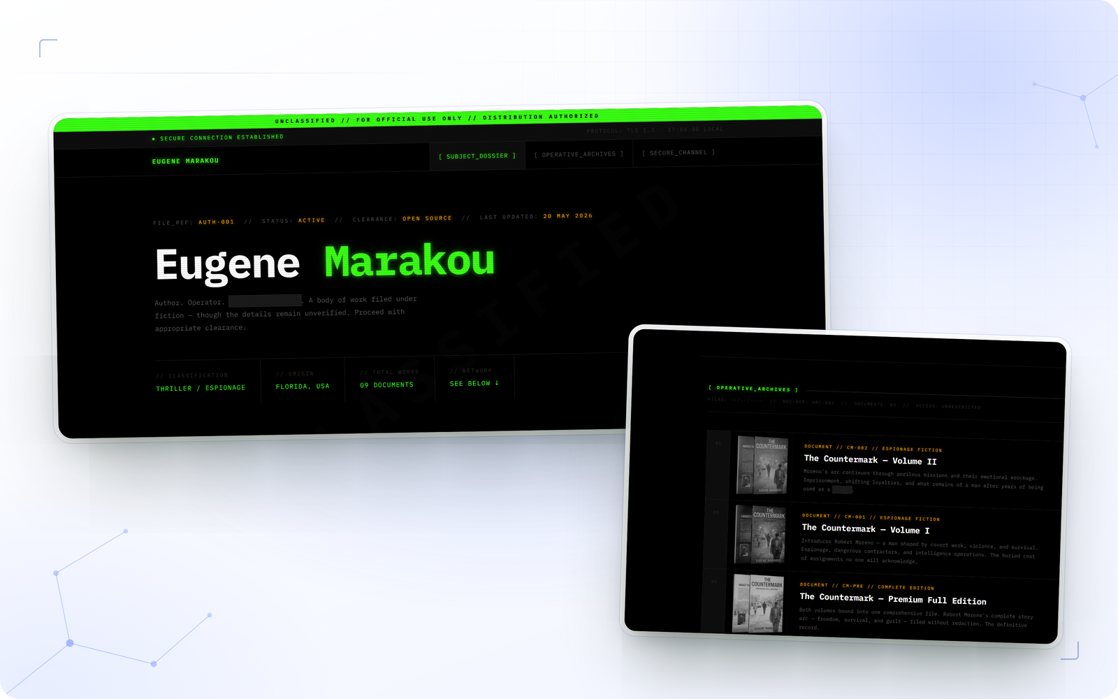Eugene Marakou — Author Book Website