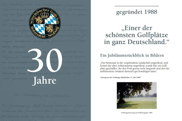 Wittelsbacher Golf Club 30 Jahre