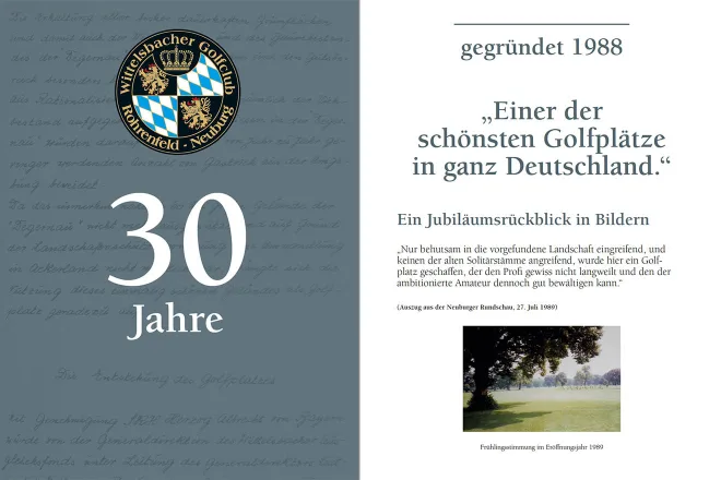 Wittelsbacher Golf Club 30 Jahre