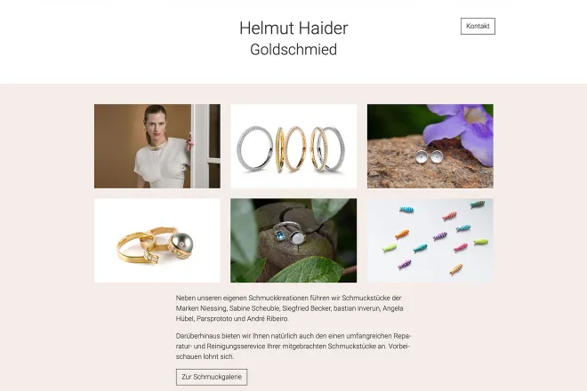 Helmut Haider Goldschmied Internet