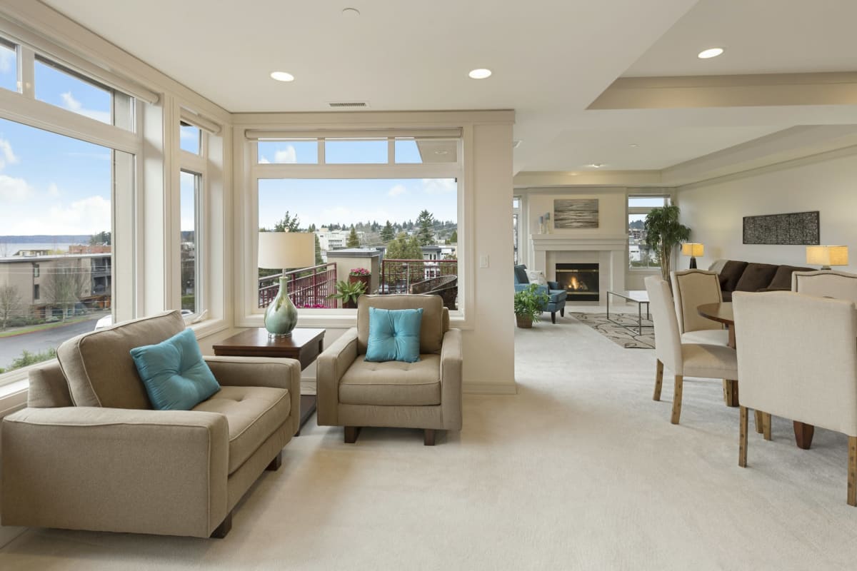 Master bedroom with ocean view