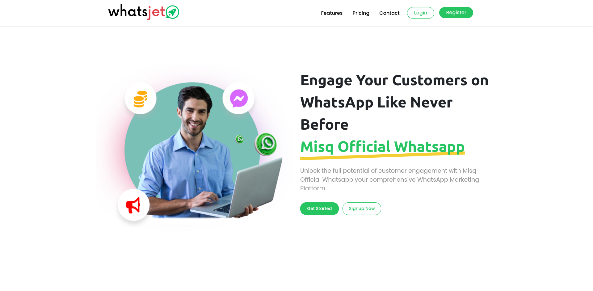 WhatsJet SaaS - A WhatsApp Marketing Platform with Bulk Sending, Campaigns, Chat Bots & CRM