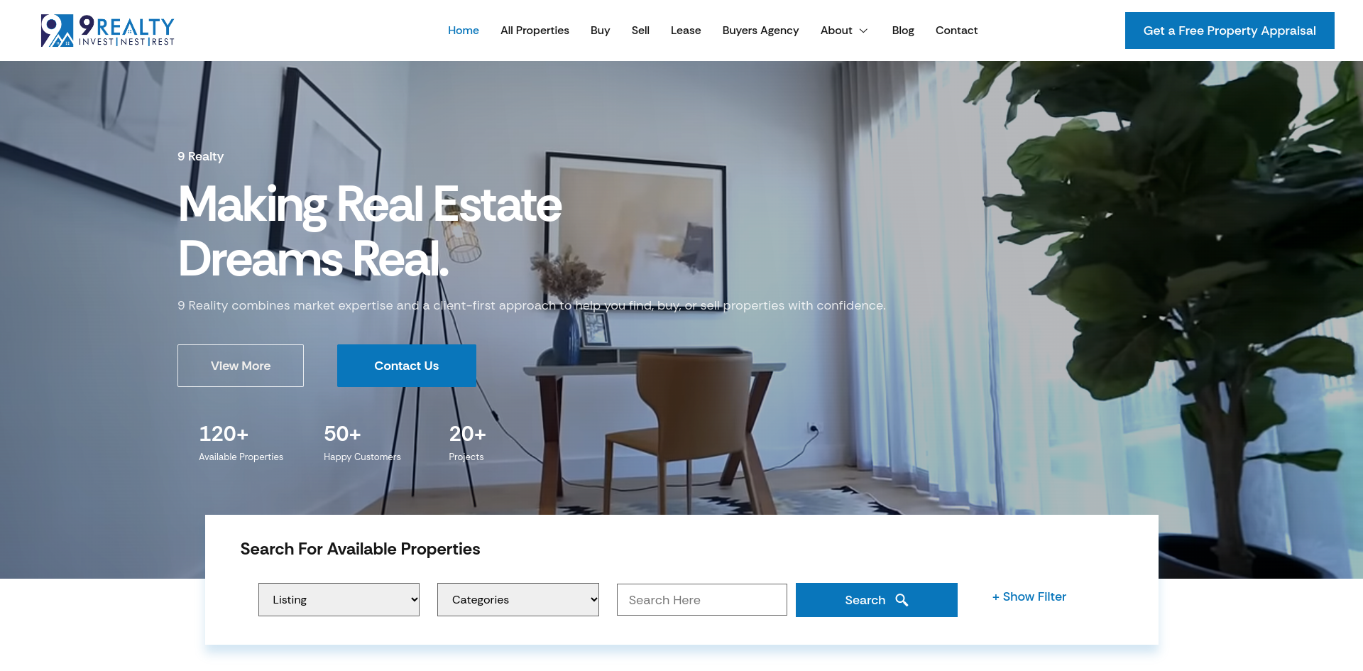 9 Realty - Property Listing & Renting Platforms
