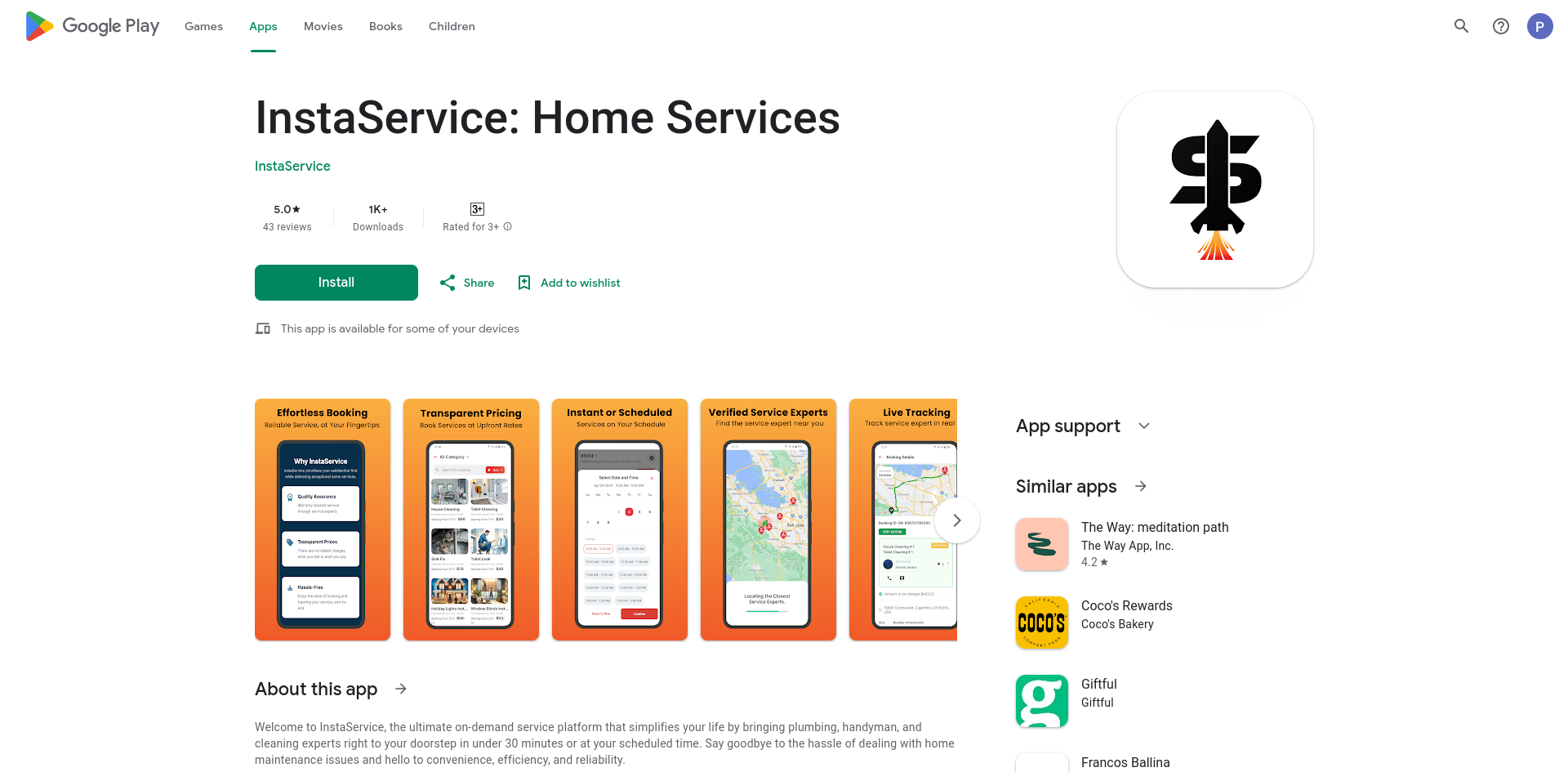 InstaService: Home Services