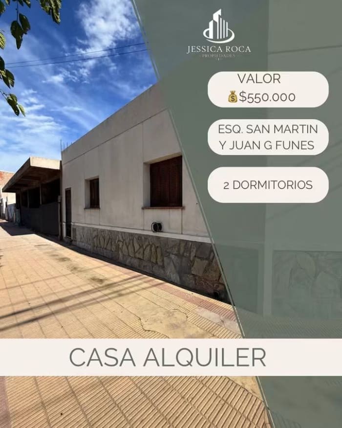 ALQUILER CASA 2 DORMITORIOS