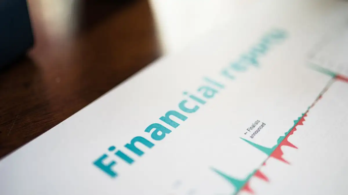 Tampilan detail dari laporan keuangan dengan fokus pada grafik dan analisis data.