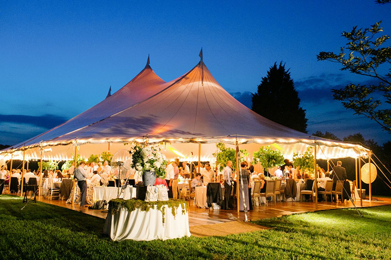 Colorful Party Supplies Setup