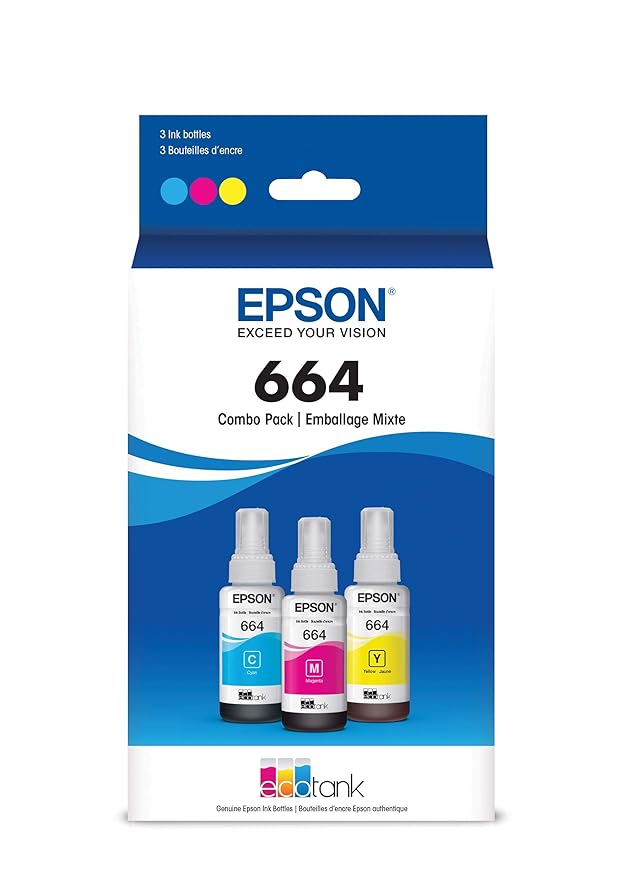 Epson EcoTank Ink Bottles (Models 664 & 003)