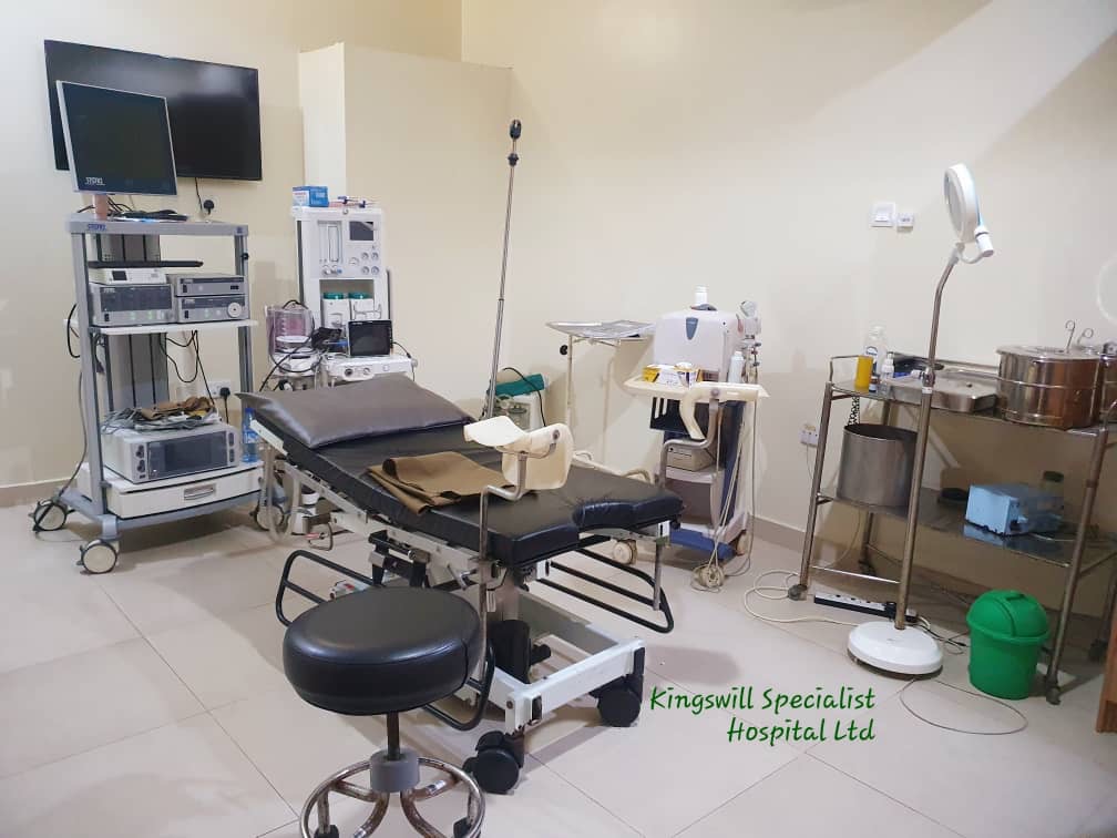 Advanced embryology laboratory with modern equipment and bright clinical lighting