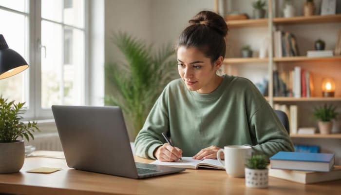 HSC Humanities student studying online with StudyHours tutor