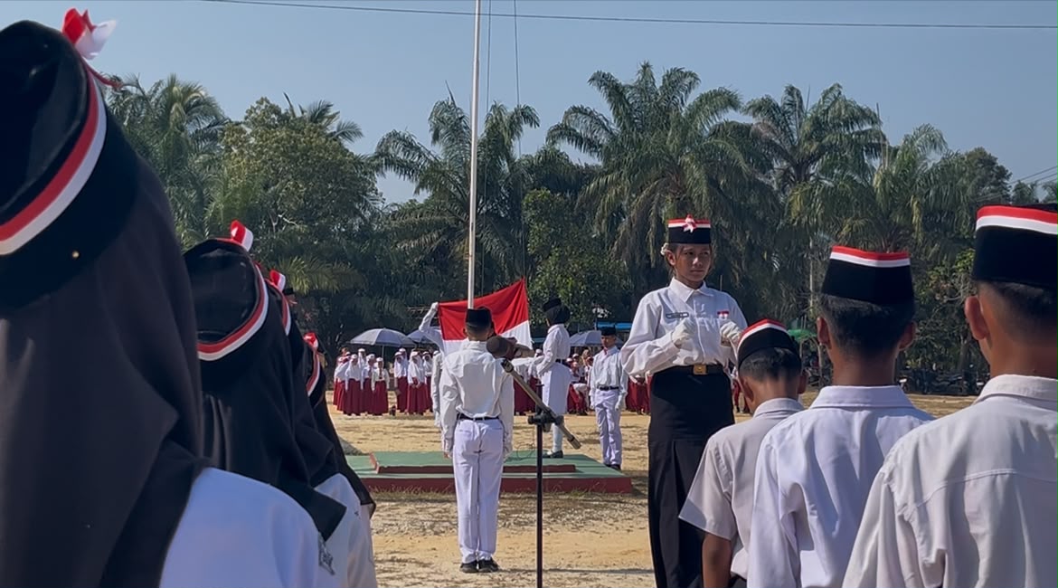 Upacara HUT RI ke 81 kampung lubuk umbut