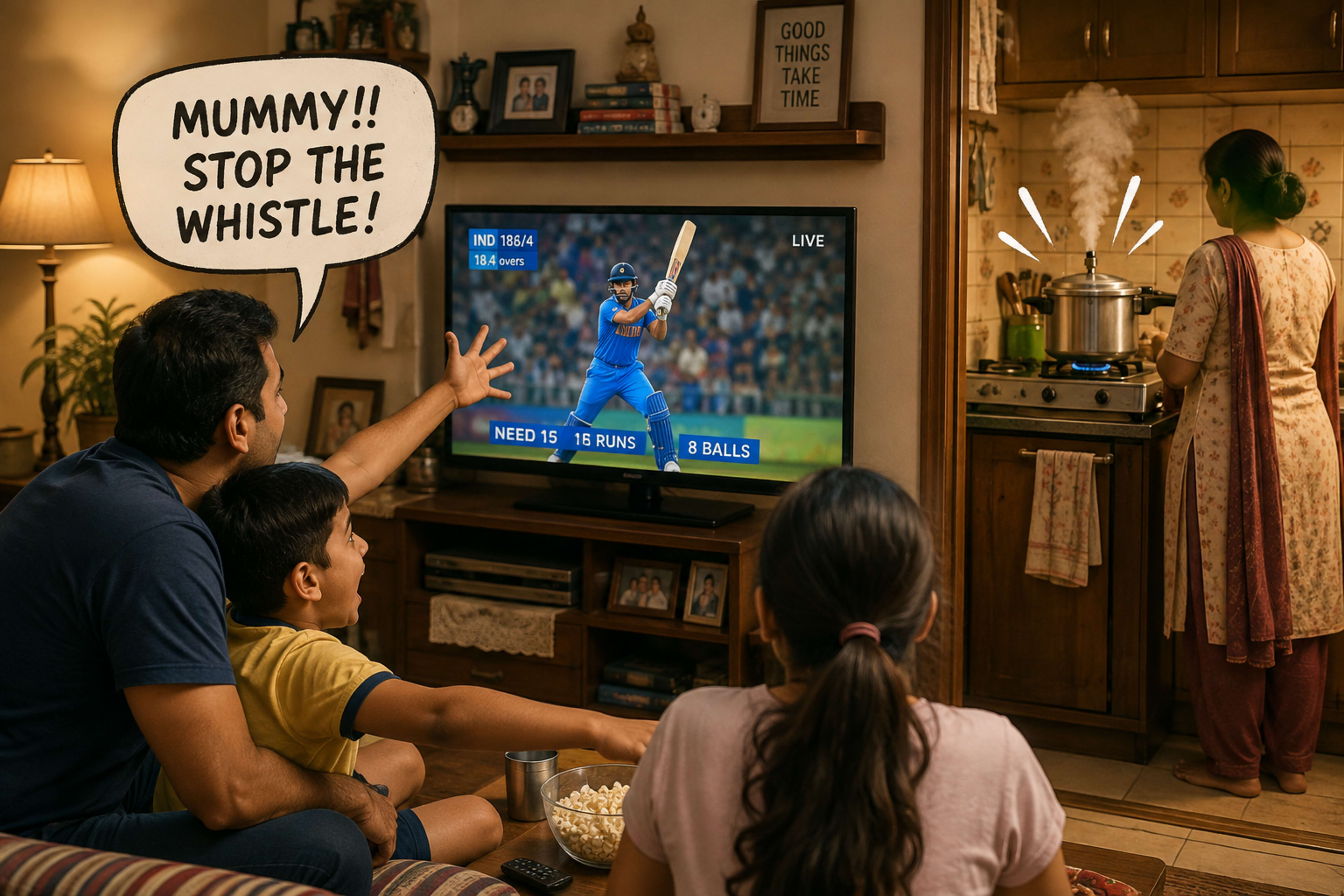 Mummy!! Stop the whistle!