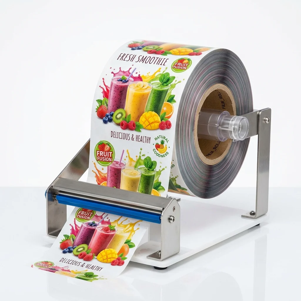 Cuộn màng seal nắp cốc sinh tố & nước ép