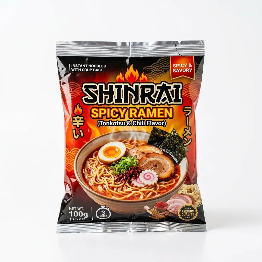 Túi hàn lưng phức hợp đựng mì ăn liền