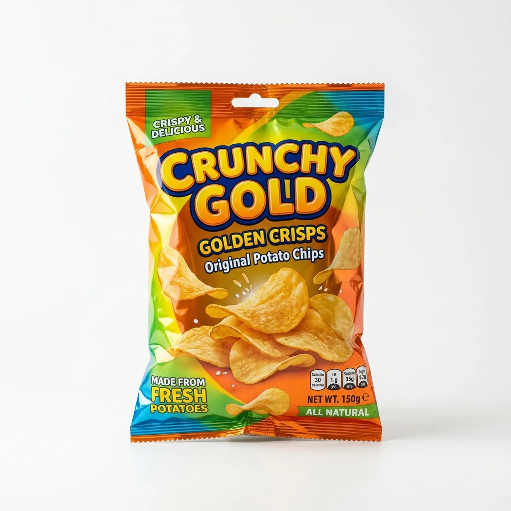 Túi hàn lưng đựng snack khoai tây
