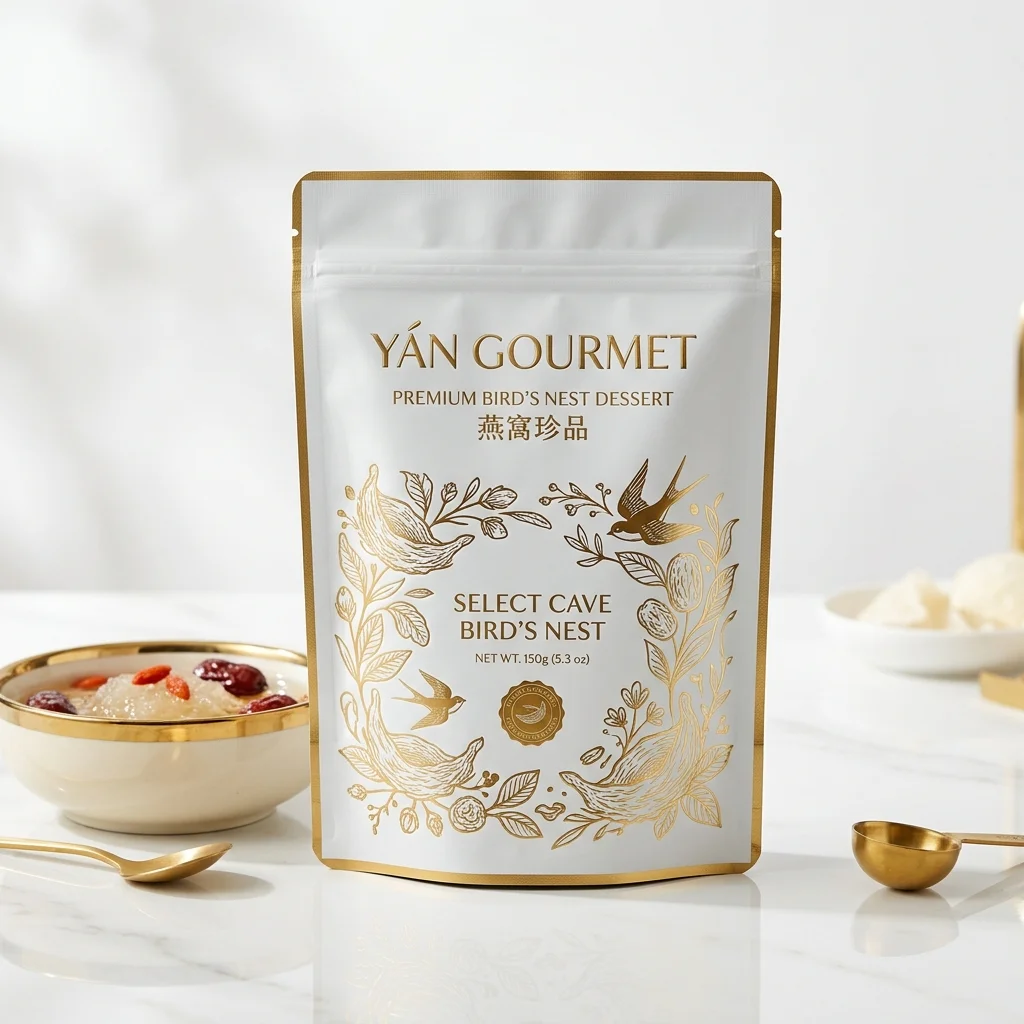 Túi đáy phẳng cao cấp đựng yến chưng & yến sào