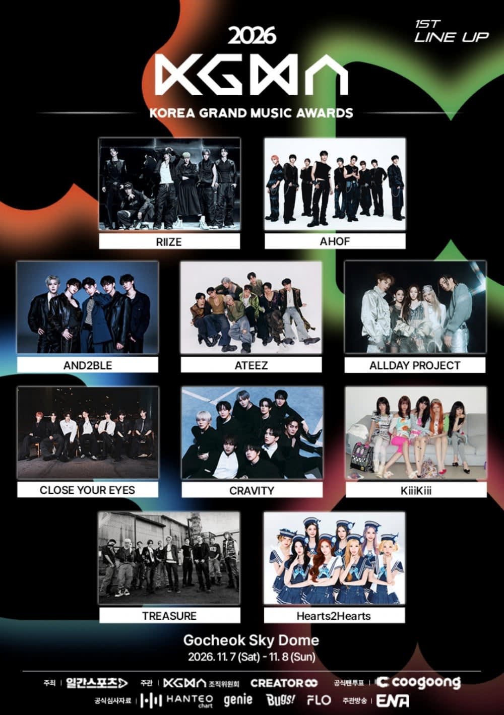 2026 KGMA Kadrosu Açıklandı: RIIZE, ATEEZ ve TREASURE Sahnede