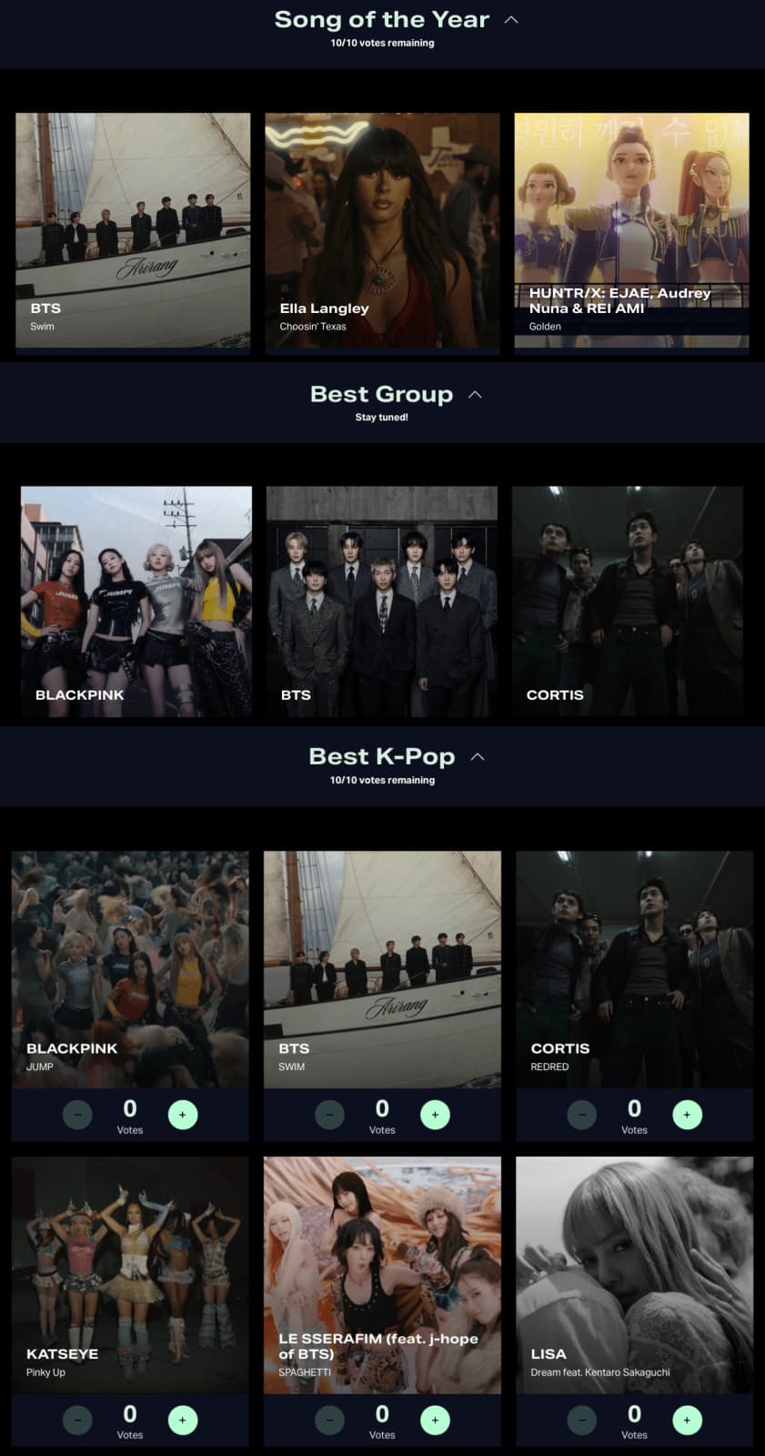 2026 VMA Adayları Açıklandı: K-Pop Rüzgarı Esecek