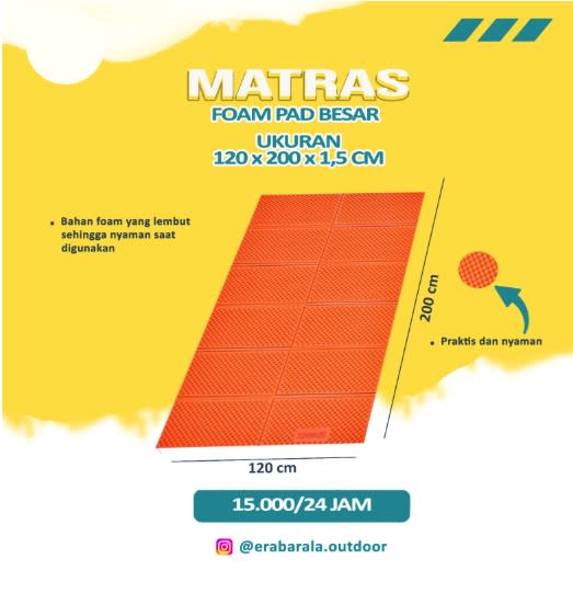 Matras Foam Pad 120X200