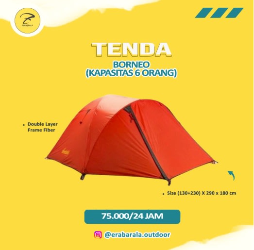 Tenda 4 Person Borneo