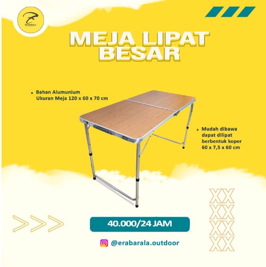 Meja Lipat Besar
