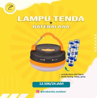 Lampu Tenda + Baterai
