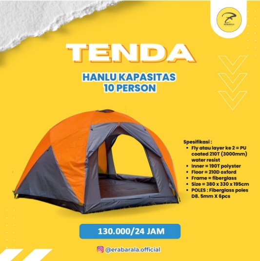 Tenda 10 Person Hanlu