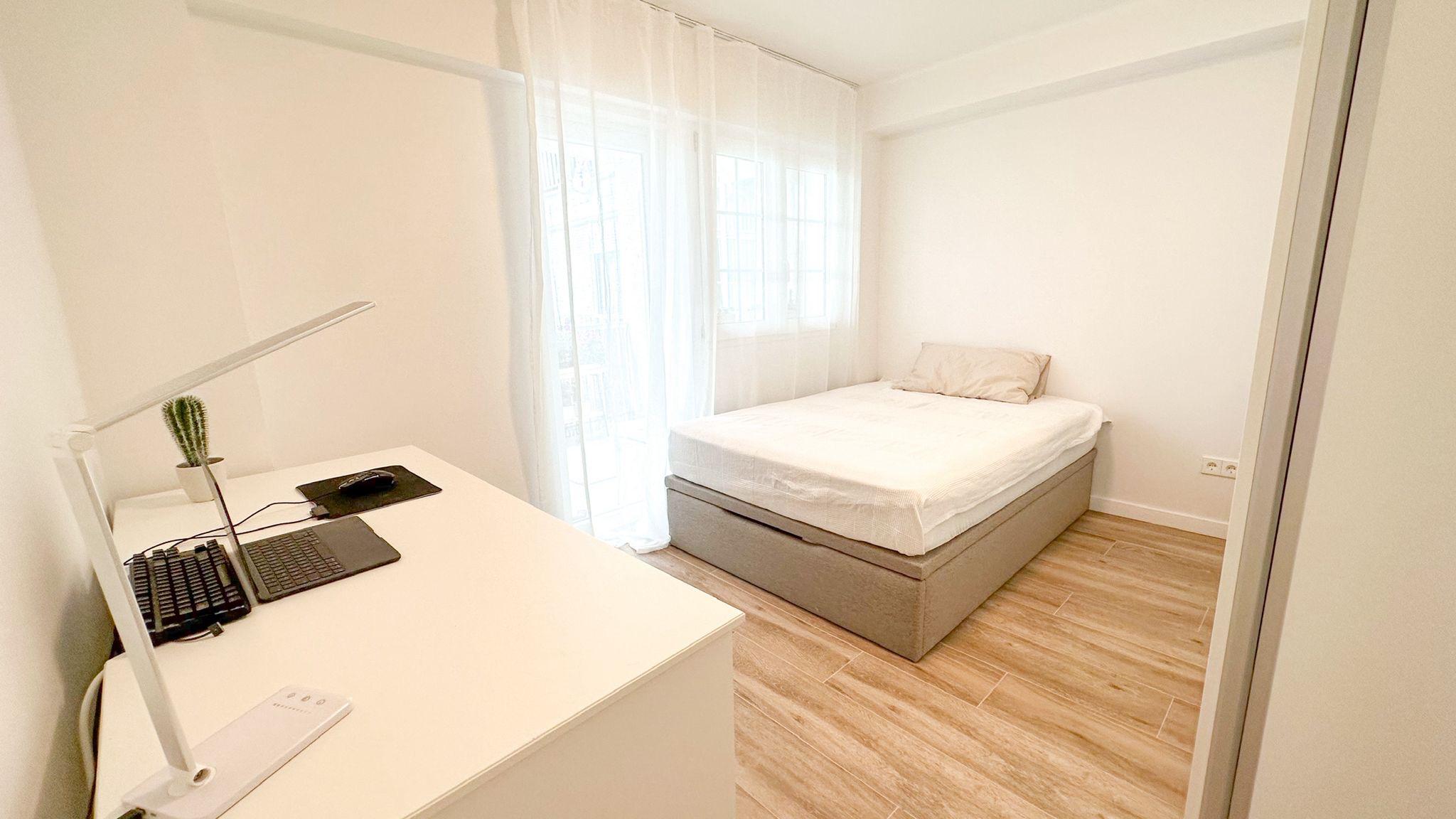 Bright ground floor apartment interior, recently renovated