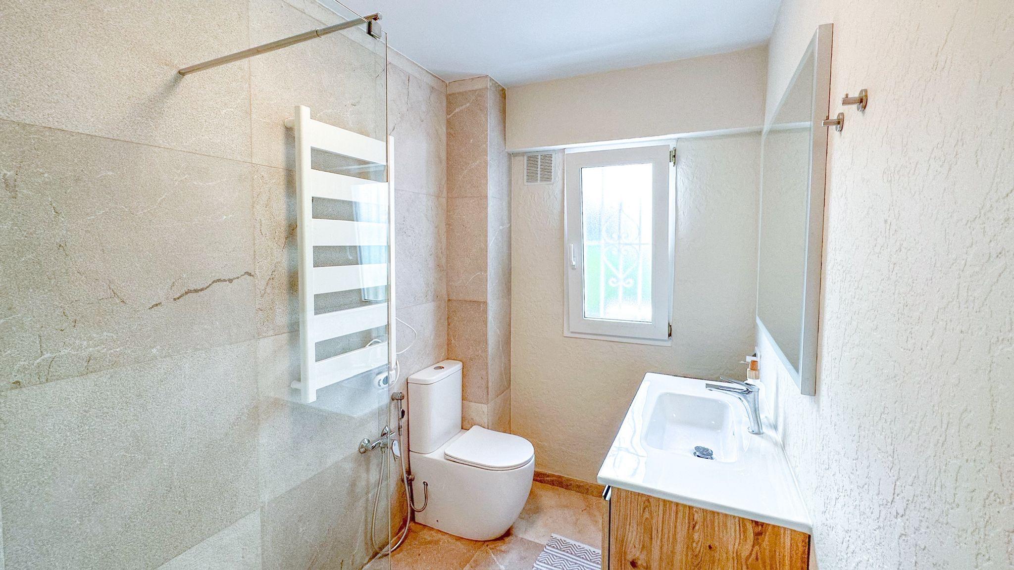 Bright ground floor apartment interior, recently renovated