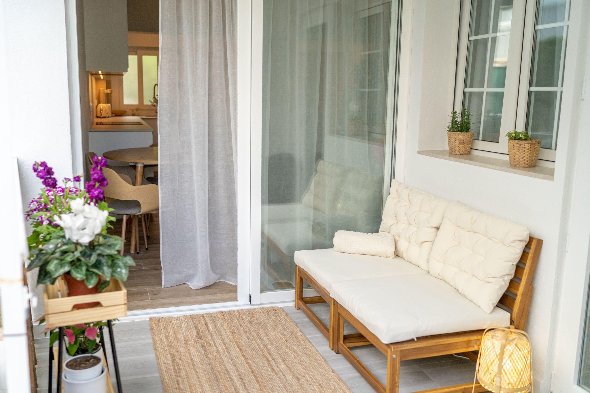 Bright ground floor apartment interior, recently renovated