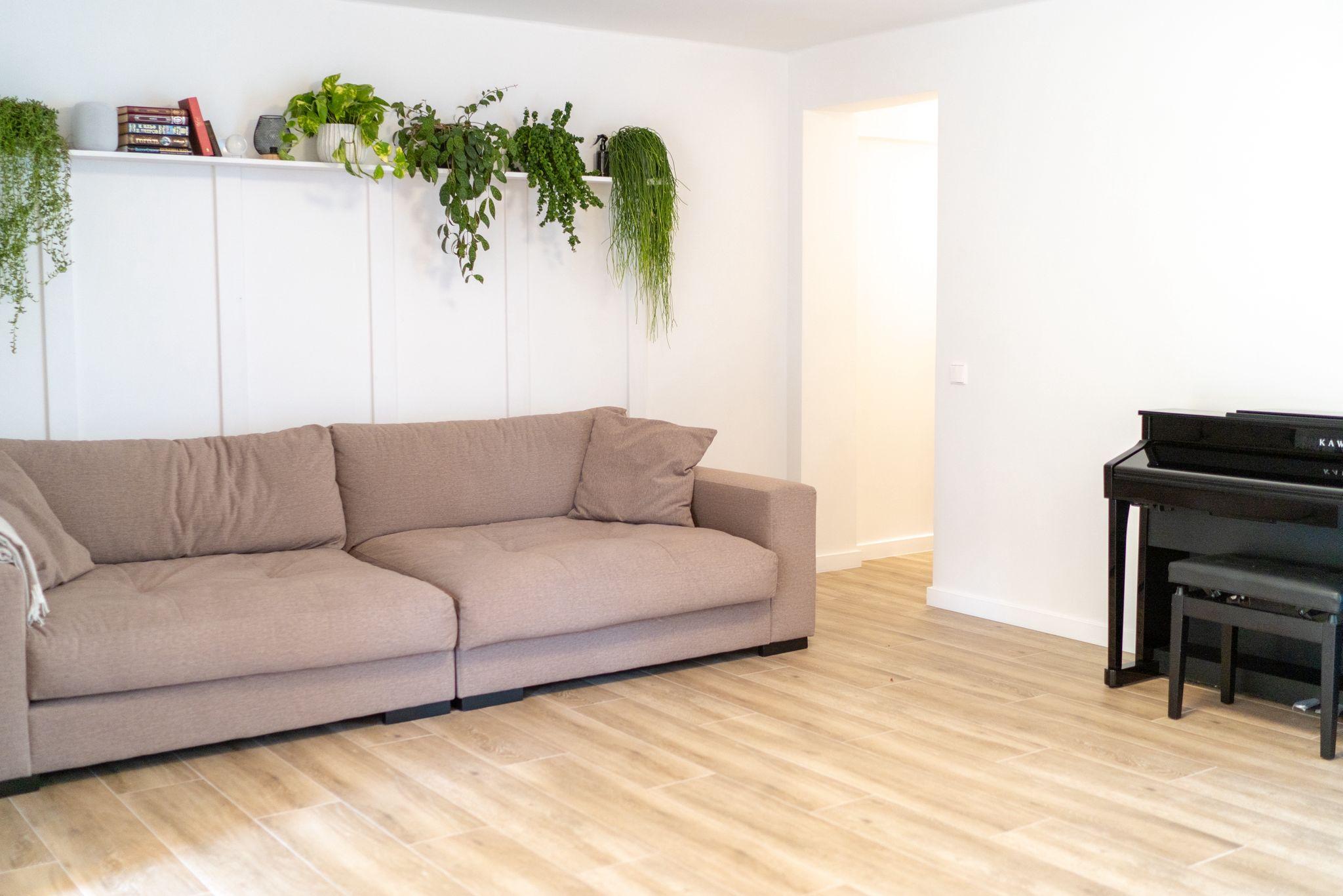 Bright ground floor apartment interior, recently renovated
