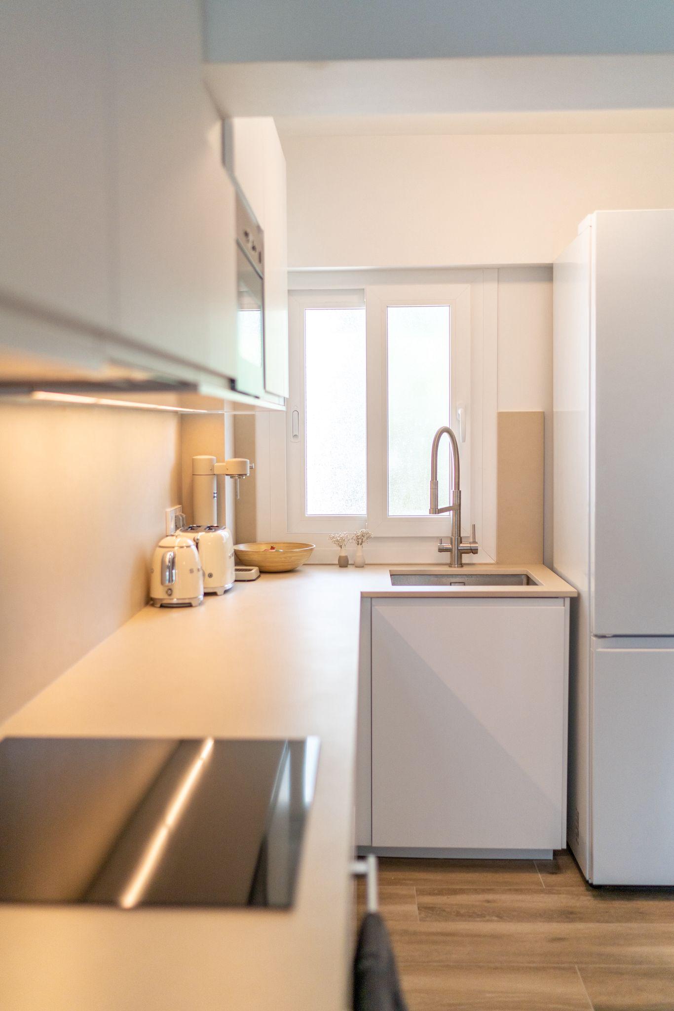 Bright ground floor apartment interior, recently renovated