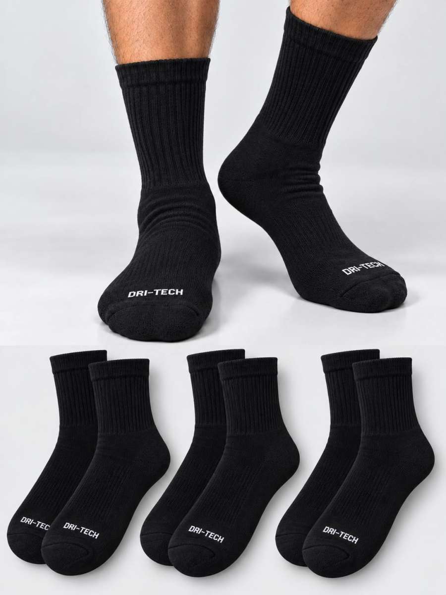 LONG SOCKS — Black