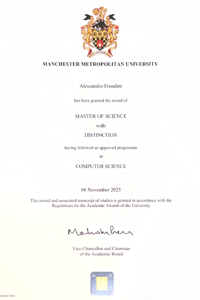 Software Engineer certificate