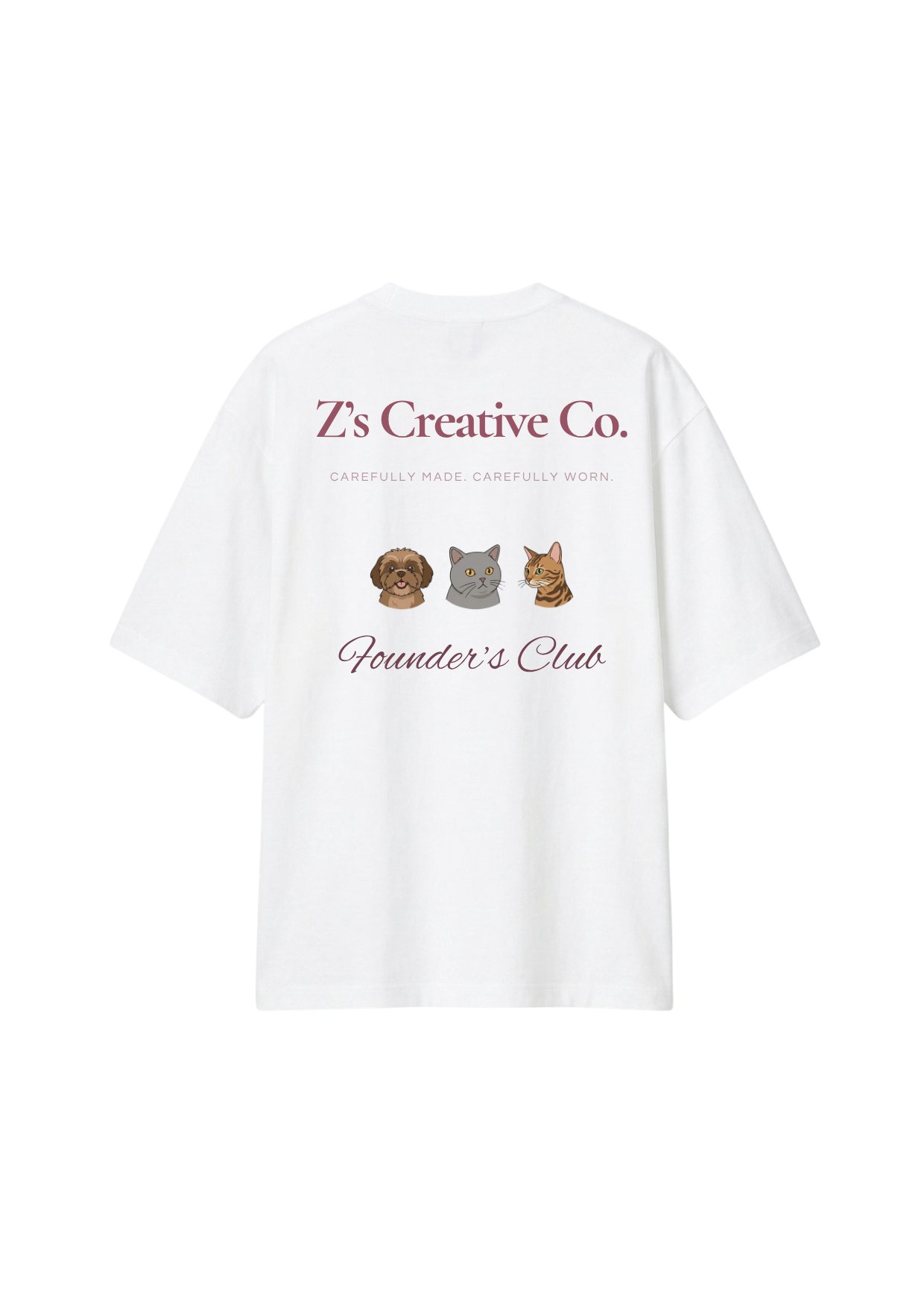 Founder's Club Tee back print