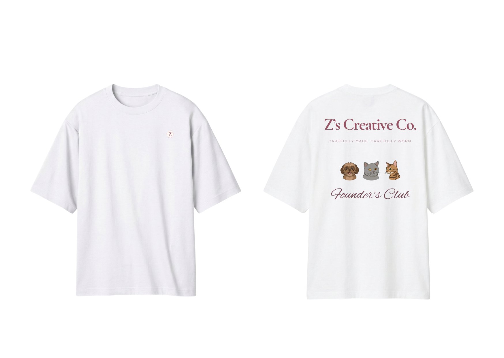 Founder's Club Tee front and back