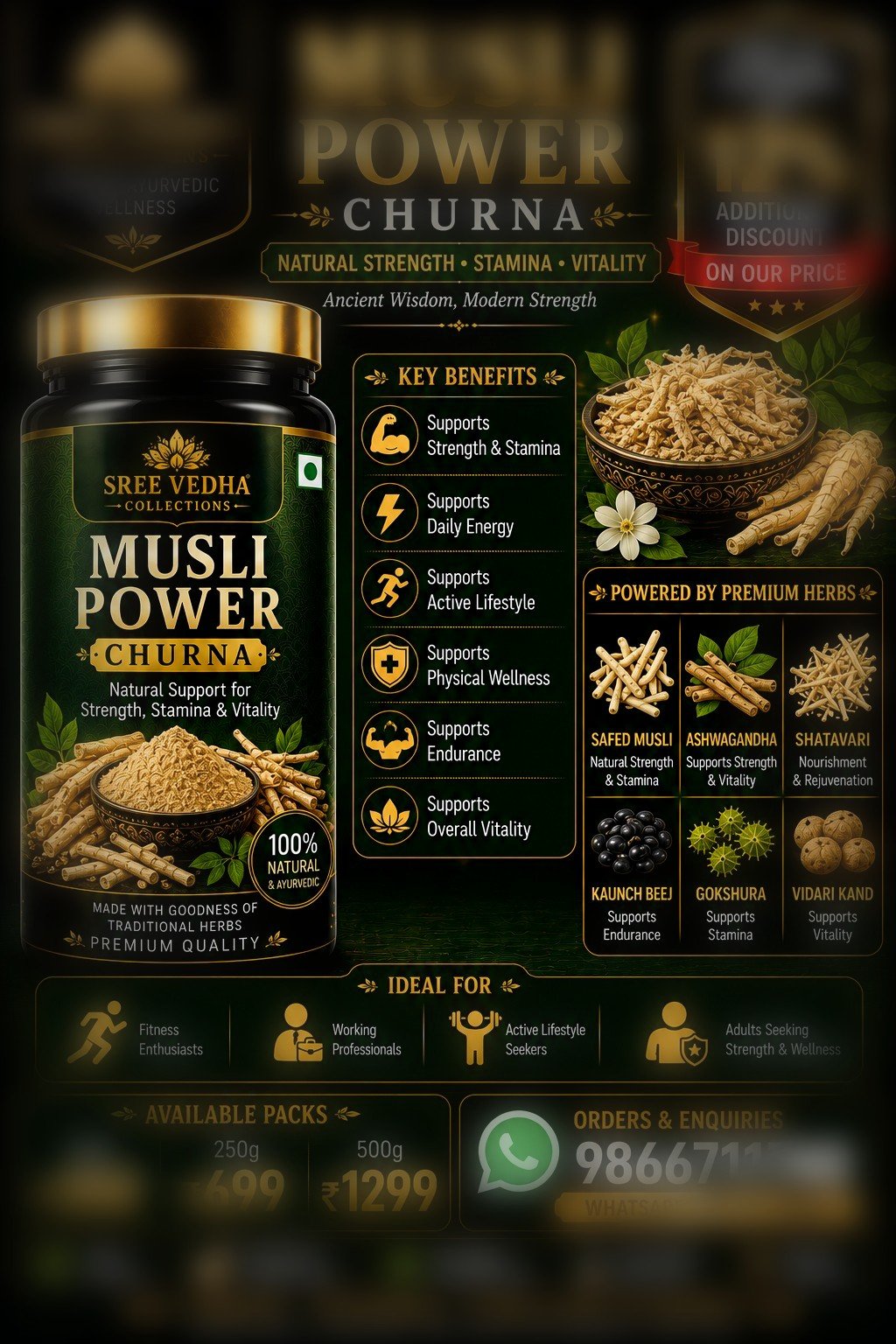MUSLI POWER CHURNA - 100 Grams