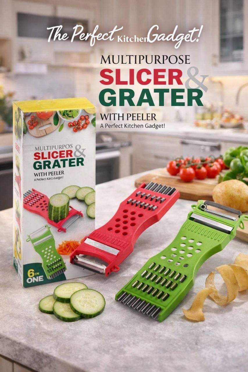 6 in 1 Multiple Purpose Slicer & Grater