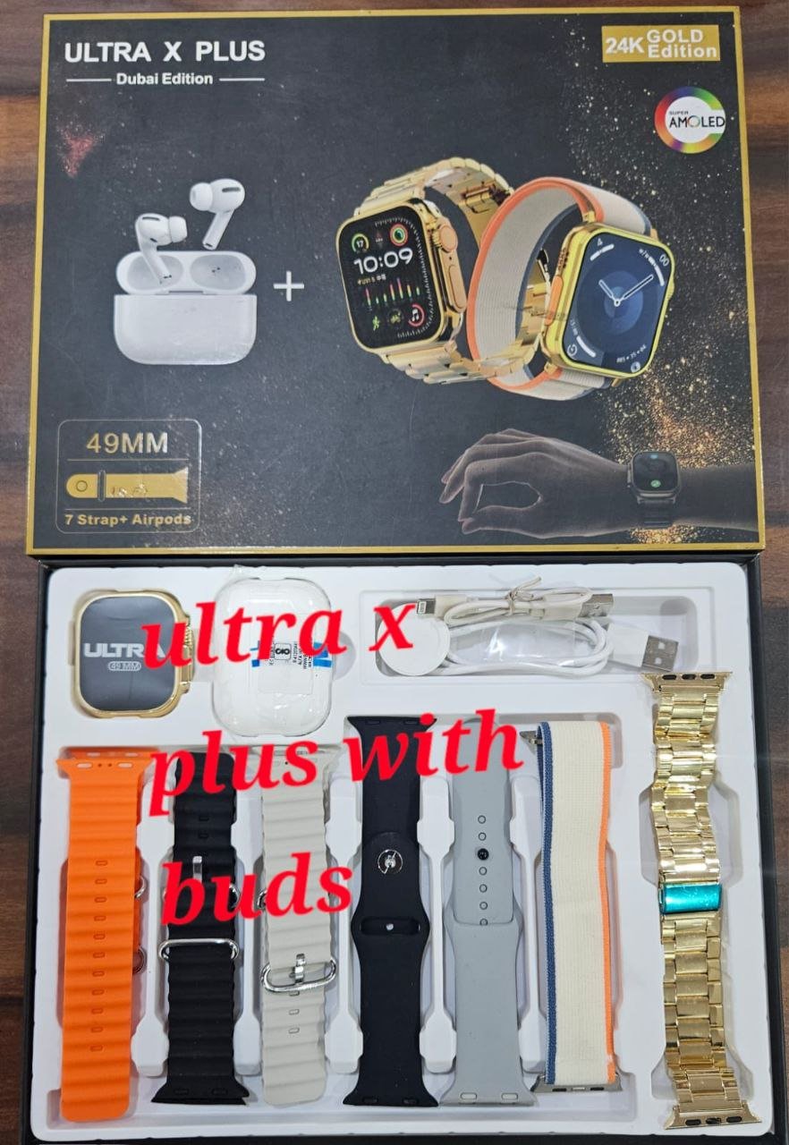 Ultra X Plus 49 MM ( 7 Strap + Airpods) Gift Pack 9