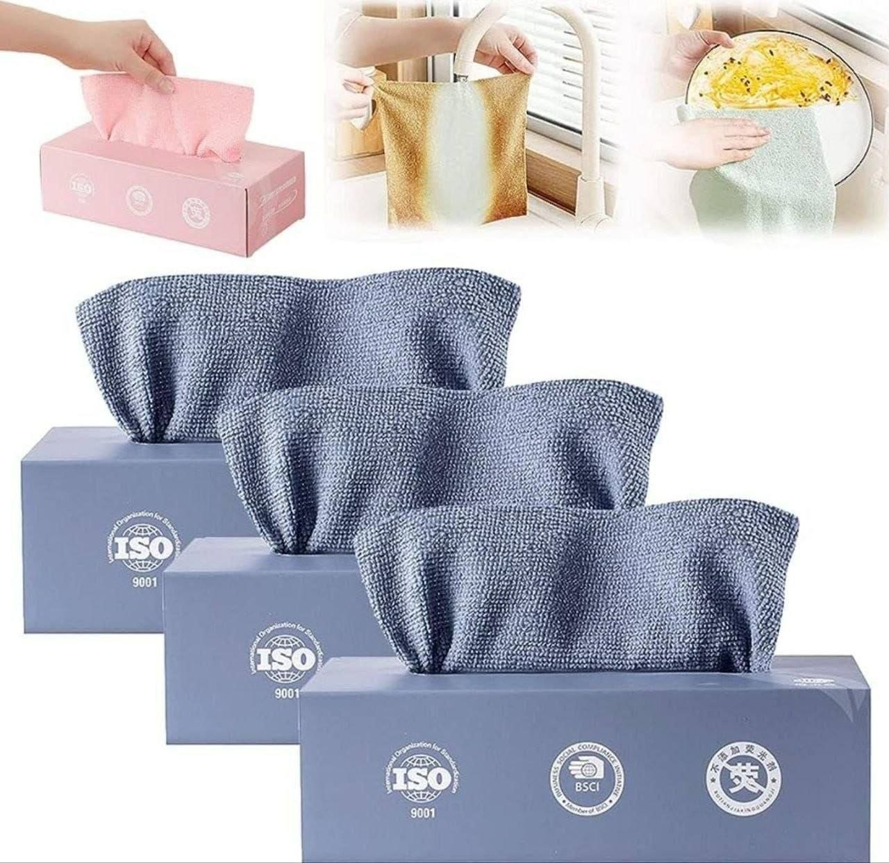 20 Pcs Reusable Cleaning Towel Box