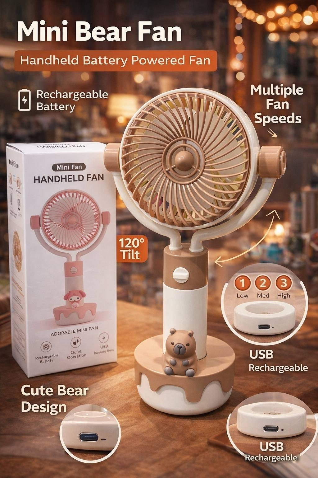 A Cute Pink Handy Fan