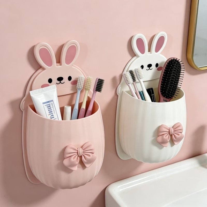 2 Pcs Rabbit Wall Mounted Multipurpose Holder (Imported)
