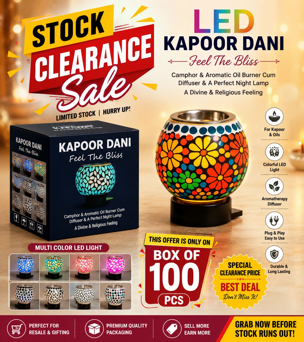 Modak LED Kapoor Dani 1 pcs