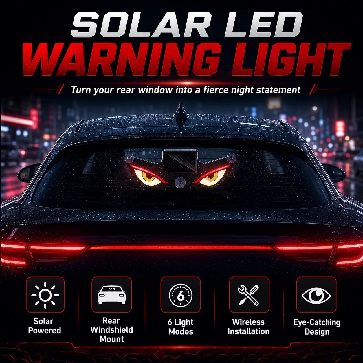 Solar Warning Evil Eye Light (Imported)
