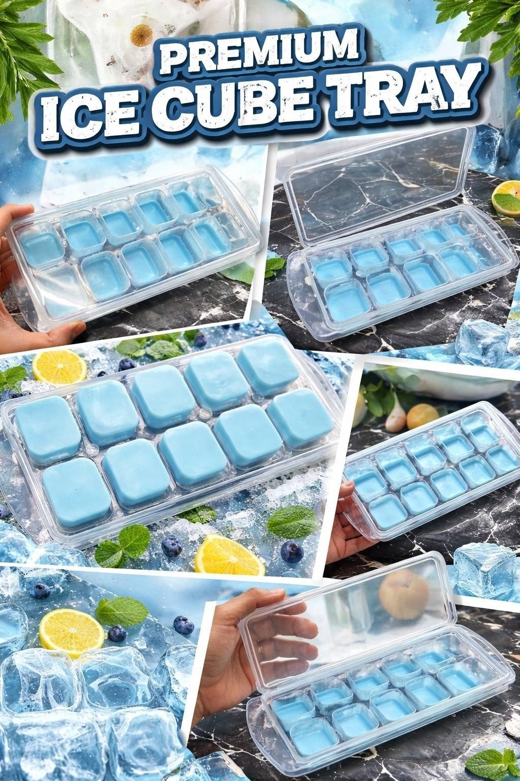 Pop up Square Ice Cube Tray